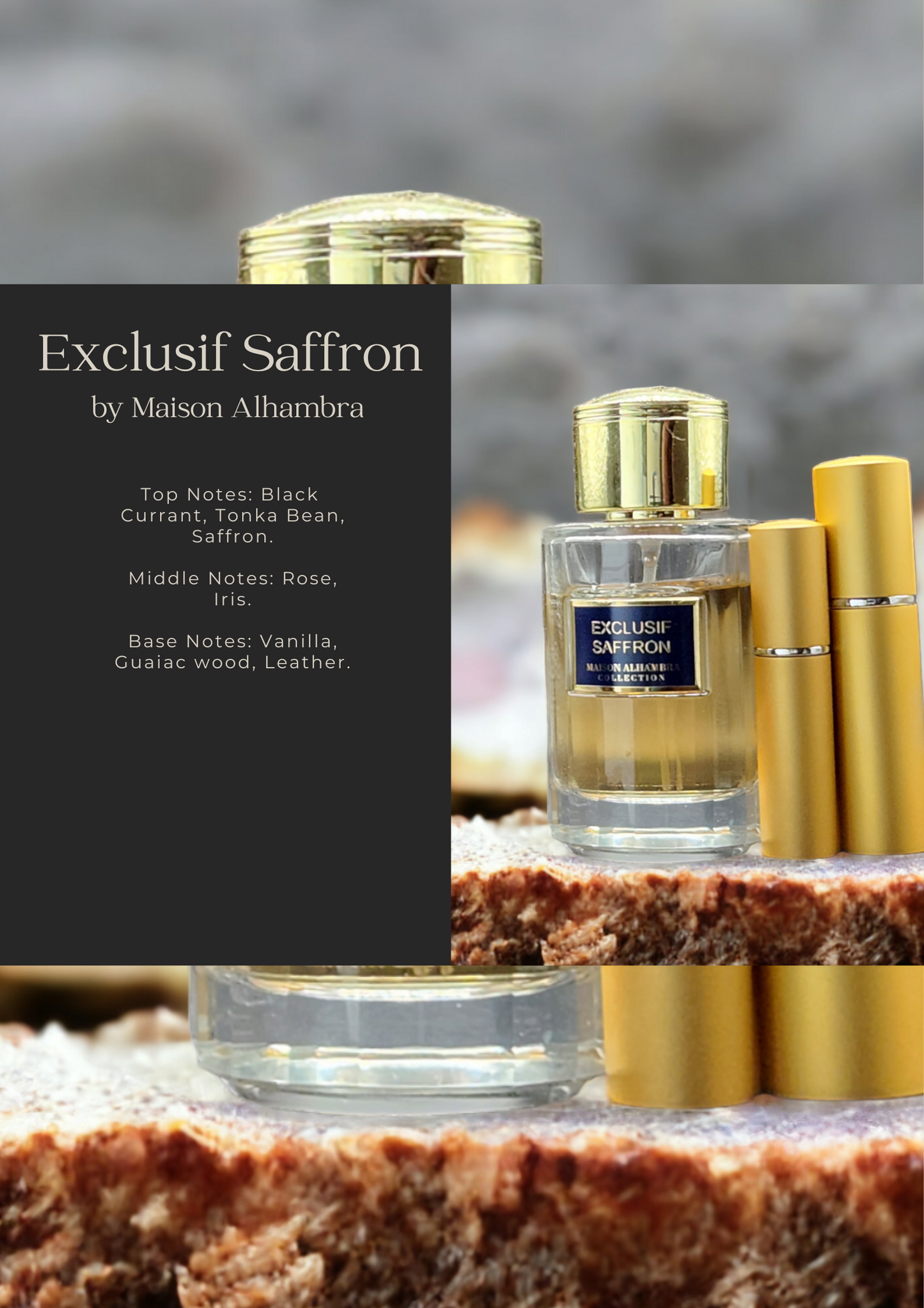 Decant of Exclusif Saffron by Maison Alhambra