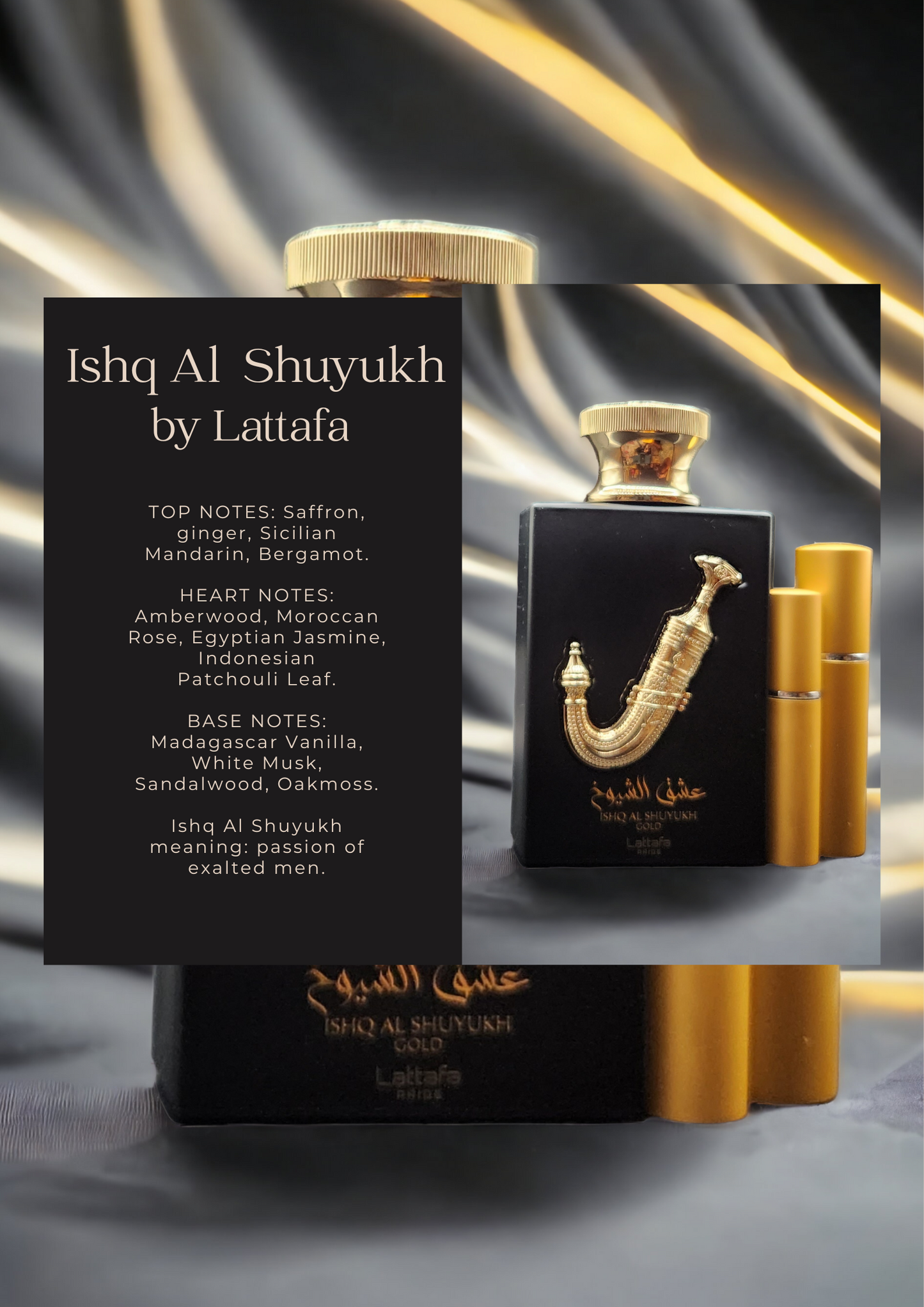 Decant of Ishq Al Shuyukh by Lattafa Pride (1st Collection)