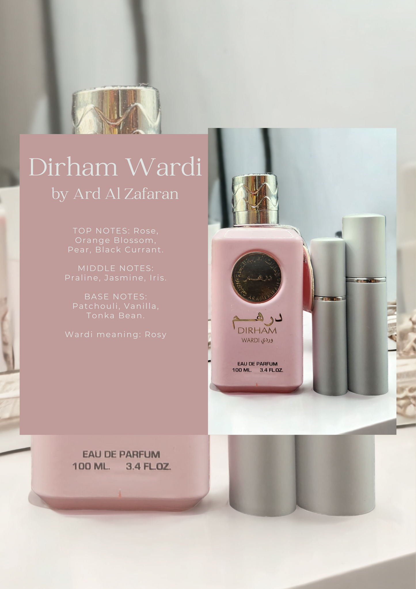 Decant of Dirham Wardi by Ard Al Zafaran